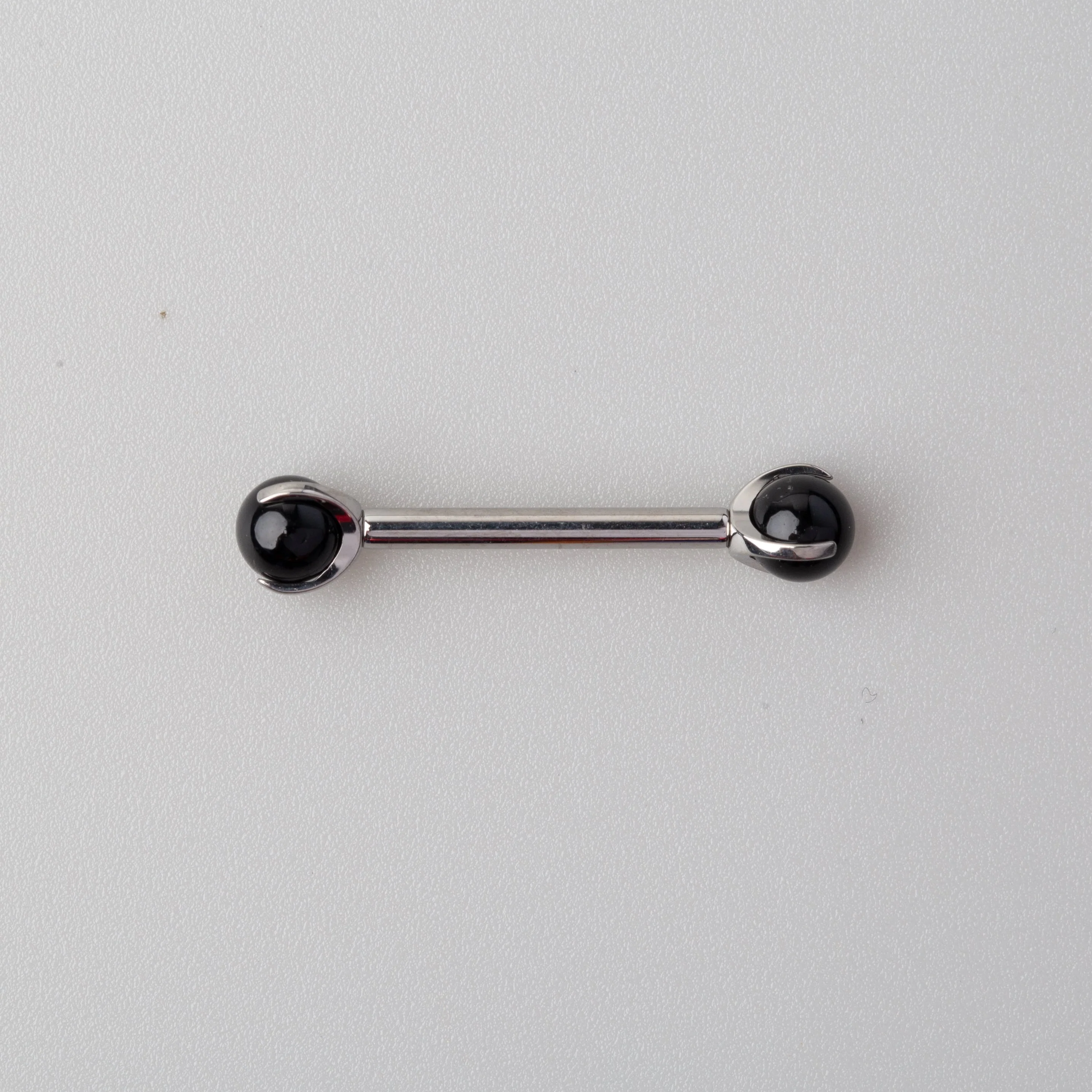 Claw CZ Nipple Barbell in Black - Titanium