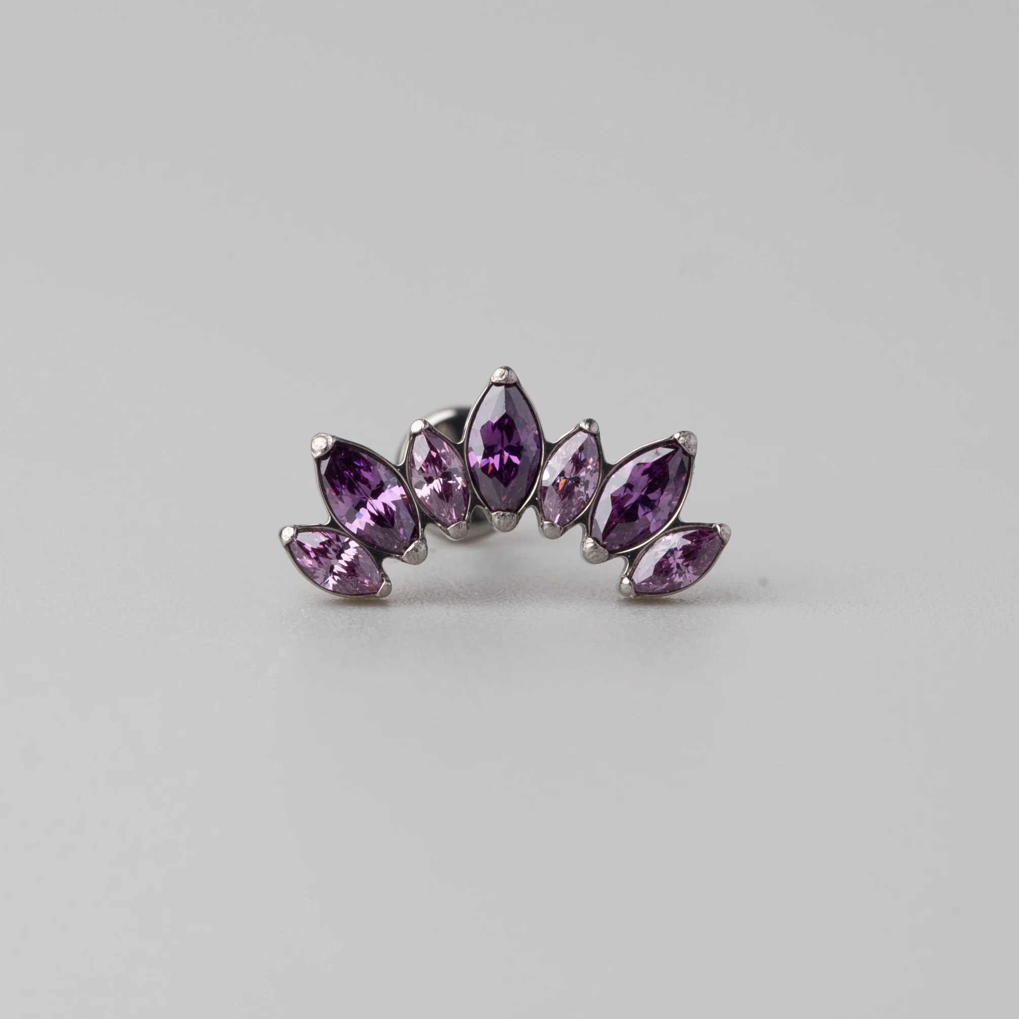 Seven Stone Labret in Purple - Titanium