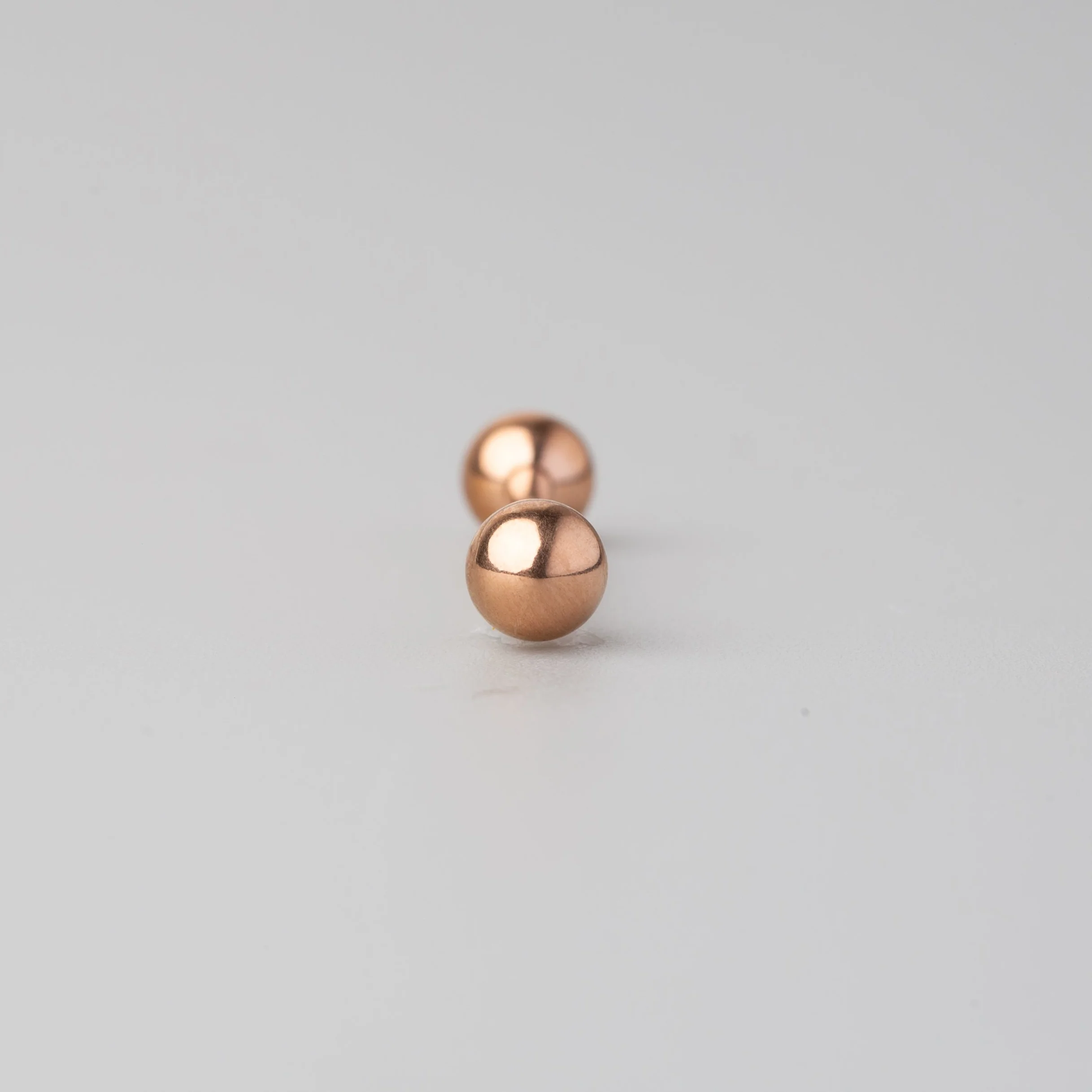 Tongue Barbell in Rose Gold - Titanium